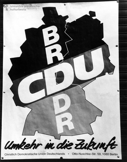 CDU-Plakat in Ost-Berlin (März 1990)